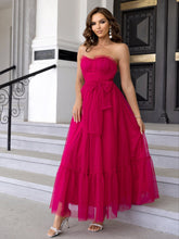 Robe en maille Robe à lacets Robe droite en maille nouée à volants